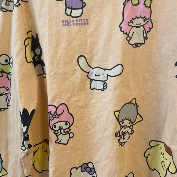 H&M Kids Cartoon Print Long Sleeve Shirt - Cream - Picture 2 of 4